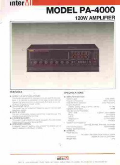 Буклет InterM Model PA-4000, 55-178, Баград.рф